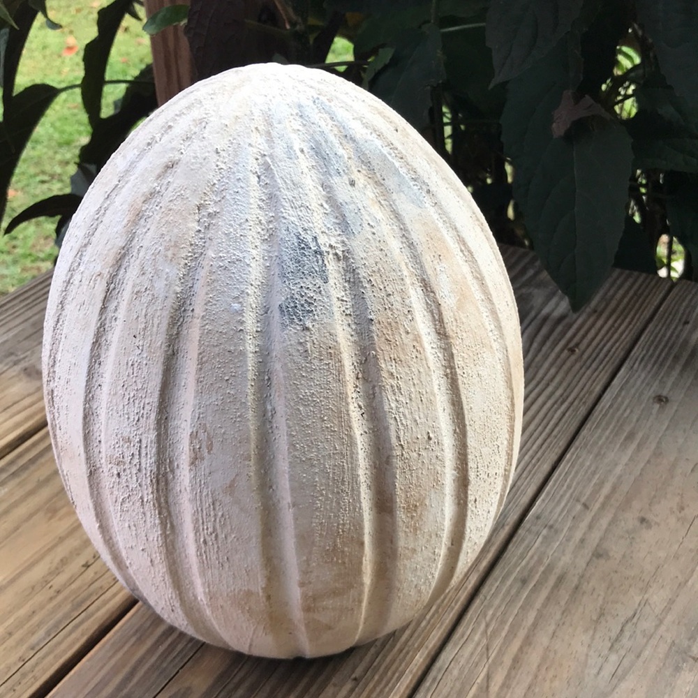 Pottery Barn Country Chic Rustic Weathered Large Size Handcrafted Easter Egg 🐣 - Picture 6 of 16